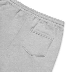 hustleplay.co Signature Unisex Fleece Shorts - Embroidered Black Thread