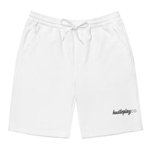 Load image into Gallery viewer, hustleplay.co Signature Unisex Fleece Shorts - Embroidered Black Thread
