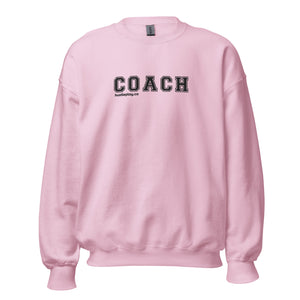 COACH™ Branded Unisex Sweatshirt - Embroidered Black Thread