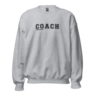 COACH™ Branded Unisex Sweatshirt - Embroidered Black Thread