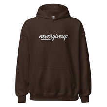 Load image into Gallery viewer, nevergiveup™ Branded Unisex Pull Over Hoodie - Embroidered White Thread
