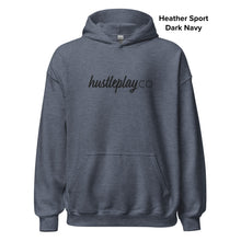 Load image into Gallery viewer, hustleplay.co Signature Unisex Pull Over Hoodie - Embroidered Black Thread
