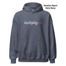 Load image into Gallery viewer, hustleplay.co Signature Unisex Pull Over Hoodie - Embroidered White Thread
