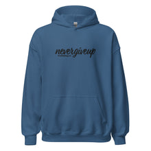 Load image into Gallery viewer, nevergiveup™ Branded Unisex Pull Over Hoodie - Embroidered Black Thread
