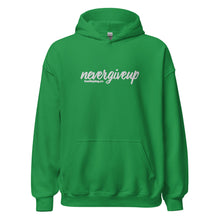 Load image into Gallery viewer, nevergiveup™ Branded Unisex Pull Over Hoodie - Embroidered White Thread
