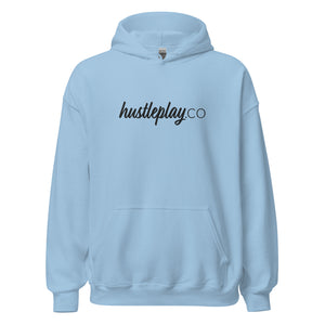 hustleplay.co Signature Unisex Pull Over Hoodie - Embroidered Black Thread