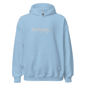 hustleplay.co Signature Unisex Pull Over Hoodie - Embroidered White Thread