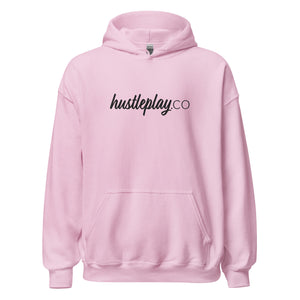 hustleplay.co Signature Unisex Pull Over Hoodie - Embroidered Black Thread