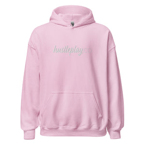 hustleplay.co Signature Unisex Pull Over Hoodie - Embroidered White Thread