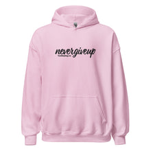 Load image into Gallery viewer, nevergiveup™ Branded Unisex Pull Over Hoodie - Embroidered Black Thread
