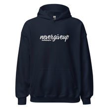 Load image into Gallery viewer, nevergiveup™ Branded Unisex Pull Over Hoodie - Embroidered White Thread
