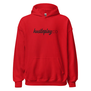 hustleplay.co Signature Unisex Pull Over Hoodie - Embroidered Black Thread