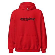 Load image into Gallery viewer, nevergiveup™ Branded Unisex Pull Over Hoodie - Embroidered Black Thread
