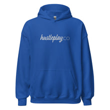 Load image into Gallery viewer, hustleplay.co Signature Unisex Pull Over Hoodie - Embroidered White Thread
