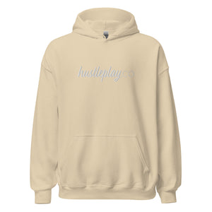 hustleplay.co Signature Unisex Pull Over Hoodie - Embroidered White Thread