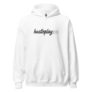 hustleplay.co Signature Unisex Pull Over Hoodie - Embroidered Black Thread