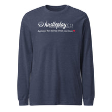 Load image into Gallery viewer, hustleplay.co Brand Logo Unisex Long Sleeve T-Shirt - White Print
