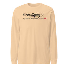 Load image into Gallery viewer, hustleplay.co Brand Logo Unisex Long Sleeve T-Shirt - Black Print
