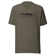 Load image into Gallery viewer, hustleplay.co Brand Logo Unisex Short Sleeve T-Shirt - Black Print
