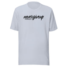 Load image into Gallery viewer, nevergiveup™ Branded Unisex Short Sleeve T-Shirt - Black Print
